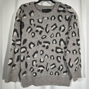 Kendall+Kylie Leopard Print Sweater